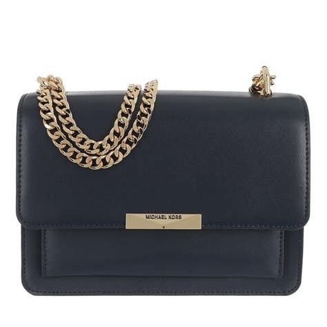 michael kors jade shoulder bag blue|MICHAEL Michael Kors Large Jade Gusseted Leather .